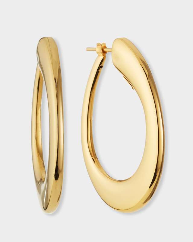 18k Yellow Gold Classic Oro Earrings
